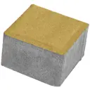 Плитка тротуарная «Квадрат малый» 100x100x60 мм цвет жёлтый
