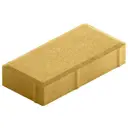 Брусчатка 200x100x60 мм цвет жёлтый