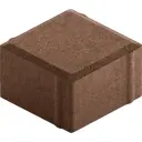 Плитка тротуарная «Квадрат малый» 100x100x60 мм цвет коричневый