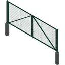 Ворота RAL 6005 4x1.8 м цвет зелёный