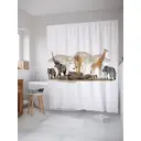 Шторка для ванной Дикие африканские звери 180x200 см
