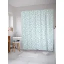 Штора для ванной JoyArty Узорные волны из ткани, 180x200 см с крючками