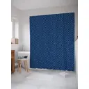 Штора для ванной JoyArty Обычный горошек из ткани, 180x200 см с крючками