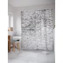 Штора для ванной JoyArty Старые кирпичи из ткани, 180x200 см с крючками