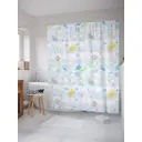 Штора для ванной JoyArty Радужное дно из ткани, 180x200 см с крючками