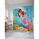 Шторка для ванной Улыбка русалки 180x200 см