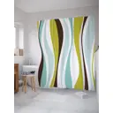 Шторка для ванной Волнистое пламя 180x200 см