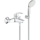 Однорычажный смеситель для ванны Grohe Eurosmart с лейкой и шлангом хром 3330220A