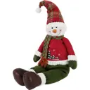 Игрушка мягкая «Снеговик сидящий» 55 см