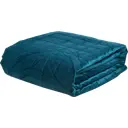 Покрывало Inspire Velvet Etna 220x240 см полиэстер цвет бирюза