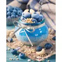 Декобокс 40x50 см Голубика в банке