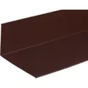Планка примыкания верхняя 241x145 мм 2 м 0.4мм RAL 8017 Коричневый