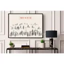 Постер в раме ПростоПостер Туманный лес 489045171140, 50x70 см