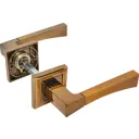 Дверная ручка Edson EDS-16-30, без запирания, комплект, цвет кофе