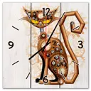 Настенные часы Дом Корлеоне механический кот 40x40 см