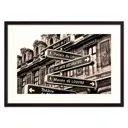 Постер Дом Корлеоне Дорожный указатель 07-0156-21x30, 21x30 см