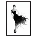 Постер Дом Корлеоне Черное платье Акварель 1 07-0067-21x30, 21x30 см
