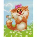 Алмазная мозаика Белоснежка Рыжая кошечка 008-ST-PS