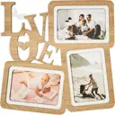 Мультирамка Love на 3 фотографии размер фото 10x15 см цвет дуб