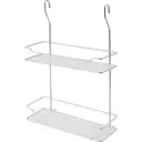 Полка для рейлинга Аквадекор Stick двухъярусная 30x12.5x45 см сталь цвет серый