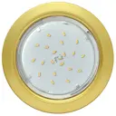 Комплект точечных светильников встраиваемых Ecola Sy53h4ecb-3 под отверстие 9 мм GX53 цвет золото 3 шт