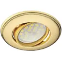 Комплект точечных светильников встраиваемых Ecola Fg1601efs-6 под отверстие 6 мм GU5.3 цвет золото 6 шт