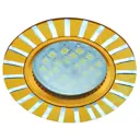 Комплект точечных светильников встраиваемых Ecola Fg1609eff-6 под отверстие 6 мм GU5.3 цвет золото 6 шт