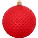 Шар ёлочный блестящий 8 см цвет красный