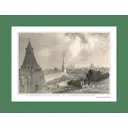 Постер Руз КО Вид на башни Московского Кремля и Замоскворечья Гр-1п, 31x40 см без рамы