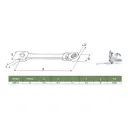 Ключ комбинированный шарнирный с трещоткой Jonnesway W66115 15 мм
