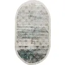 Ковёр полиэстер Rodos 7435A овальный 80x150 см