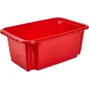 Корзина для игрушек Пиколо 48x30.2x18.5 см 18.3 л пластик без крышки цвет красный