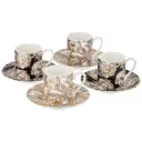 Кофейный сервиз Lefard Golden Rose 133-312, 8 предметов