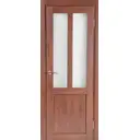 Дверь межкомнатная остеклённая Кантри 80x200 см ПВХ цвет дуб сан-томе с фурнитурой