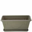 Горшок цветочный Петуния 30x16.2x30 см v8 л пластик какао