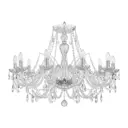 Люстра потолочная хрустальная Bohemia Ivele Crystal 105.10.300.Ni E14 10 ламп 20 м²