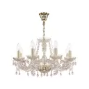 Люстра потолочная хрустальная Bohemia Ivele Crystal 112.8.195.G.V7010 E14 8 ламп 16 м²
