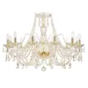 Люстра хрустальная Bohemia Ivele Crystal 1411 105.12.300.G E14 12 ламп 24 м²