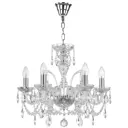 Люстра хрустальная Bohemia Ivele Crystal 1411 105.6.165.Ni E14 6 ламп 12 м²