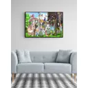 Постер Просто Постер Мир Хаяо Миядзаки - Персонажи 90x120 в подарочном тубусе Металл