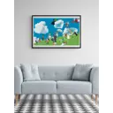 Постер Просто Постер Мир Хаяо Миядзаки - Персонажи на поляне 40x50 в подарочном тубусе Металл