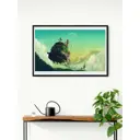 Постер Просто Постер Хаяо Миядзаки - Ходячий замок 60x90 в раме Металл