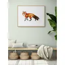 Постер Просто Постер Рыжая лиса 60x90 в подарочном тубусе Металл