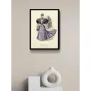 Постер Просто Постер Лиловое вечернее платье 40x50 в раме Металл