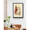 Постер Просто Постер Девушки в вечерних платьях 40x50 в раме Металл