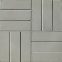Плитка тротуарная 12 Кирпичей 500x500x45 мм цвет серый