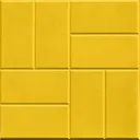 Плитка тротуарная 12 Кирпичей 500x500x45 мм цвет желтый