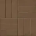 Плитка тротуарная 12 Кирпичей 500x500x45 мм цвет коричневый