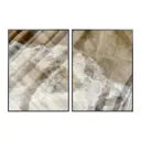 Комплект картин ArtWork Stone Abstraction Ivory, 56x76 см, 2 шт