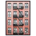 Постер Дом Корлеоне Красный дом с лестницей 07-0112-30x40, 30x40 см
